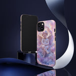 Cherub Cloud Throne Phone Case, Pastel Marble 3D Render Cover