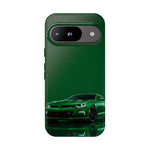 Racing Green Camaro Phone Case, Sports Muscle Car Tough Cover