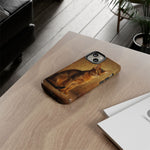 Abyssinian Warm Ticked Portrait Art Tough Phone Case