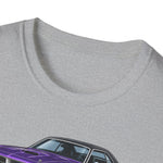 1970 Cuda purple car T-Shirt | Classic Muscle Car Tee