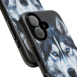 Siberian Husky Geometric Diamond Art Tough Phone Case
