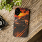 Charger RT Phone Case, Black Coastal Highway Motion Blur