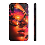 Sunset Reflection Sunglasses Retrowave 80s phone case