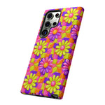 Trippy Daisy Retro Floral Pattern phone case | Tough Cases