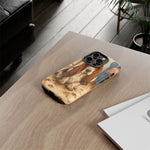 Guilty Basset Hound Phone Case, Muddy Watercolor Art Cover