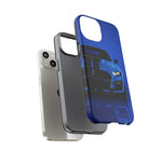 Blue Mustang Art Phone Case, GT500 American Muscle Car Tough Cover for Men
