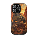 Land Cruiser FJ40 Classic 4x4 Red Rock Canyon Art Tough Phone Case