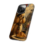 Poodle in Beret Phone Case | Vintage Paris Café Illustration