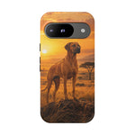 Rhodesian Ridgeback African Savanna Art Tough Phone Case