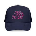 80s Baby Hat Retro Script Cap – Born In The 80s Nostalgia Gift