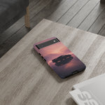 C8 Corvette Silhouette Pastel Horizon Case