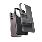 Silver Corvette Art Phone Case, C2 Sting Ray Classic Sports Cover