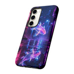 Neon Koi Reflection Vaporwave phone case | Tough Cover
