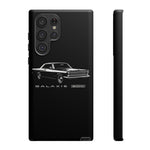 Vintage Galaxie 500 Phone Case | Classic Car Illustration, Black