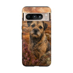 Border Terrier Earthy Watercolor Art Tough Phone Case