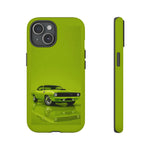 Green Cuda Muscle Car phone case for Gear Heads