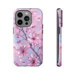 Pink Chrome Cherry Blossom Phone Case | Tough Cover