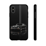 Nova SS Phone Case, Black 68 Muscle Car Silver Stripe Studio Cover