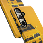 Yellow Skyline Phone Case, R34 GTR 90s JDM Legend Tough Cover for Men Gift