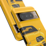 Yellow Supra Phone Case, MK4 90s JDM Legend Tough Protective Cover for Men