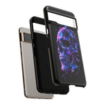 Holographic Skull Phone Case, Shattered Glass Iridescent Cover