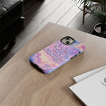 You Are Enough phone case | pastel cloud affirmation protective case