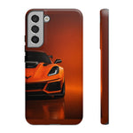 Orange C7 ZR1 Studio Front Tough Phone Case