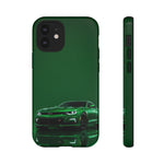 Racing Green Camaro Phone Case, Sports Muscle Car Tough Cover