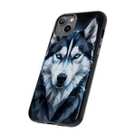 Siberian Husky Geometric Diamond Art Tough Phone Case