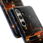 Challenger RT Phone Case, Rainy City Night Muscle Car Tough Cover