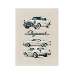 Classic 1954 Skylark Car Blanket | Vintage 1950s Automobile Throw