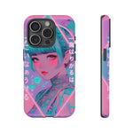 Neon Cyber Geisha phone case | Tough Case