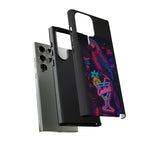 Neon Parrot Cocktails phone case | Tough Cases