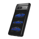 Blue 180SX JDM Sports Car Phone Case Tough Multi View