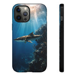 Cobia Reef Phone Case, Shaft of Light Ocean Fishing Tough Cover