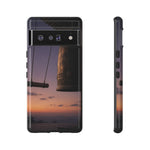 Temple Bell Sunset Phone Case Japan Zen Tough Case