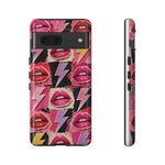 Pop Art Lips and Lightning Bolt Phone Case