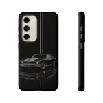 Nova SS Phone Case, Black 68 Muscle Car Silver Stripe Studio Cover