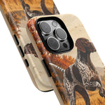 German Shorthaired Pointer Pointing Art Tough Phone Case