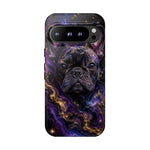 French Bulldog Galaxy Marble Art Tough Phone Case