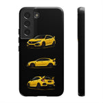 Yellow Type R Sports Car Phone Case Tough JDM Hot Hatch Multi View Print