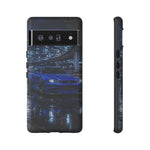 Skyline GT-R R34 Bayside Blue Tokyo Night Art Tough Phone Case