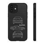 1986 Supra Triple View Line Art JDM Tough Phone Case Cover