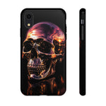 Chrome Skull Sunset Reflection Phone Case Tough Cover Gift