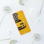 Yellow Supra Phone Case, MK4 90s JDM Legend Tough Protective Cover for Men