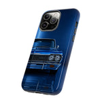 Blue Impala 1964 Phone Case, Classic Lowrider Tough Cover for Classic Car Fans