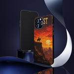 Western Sunset Cowboy Phone Case | Rugged Protective Cover