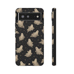 Vintage Ghost Pattern phone case | Halloween spooky stars design