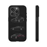 Black 300ZX Sports Car Tough Phone Case - Multi View