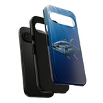 Yellowfin Tuna Phone Case, Deep Blue Water Tough Cover, Gift
